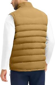 Chaleco Acolchado de 220g para Hombre, Venta Directa de Fábrica, Superventas, Ropa Exterior Casual de Invierno, Alta Calidad, Transpirable, Personalizable, con Cierre y Cuello en V - Product Image 5