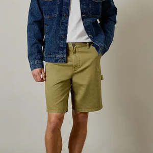 Shorts pour hommes en tissu mélangé de coton avec logo personnalisé, prix bas, design de haute qualité pour les acheteurs en gros / prix de gros, shorts au design tendance - Product Image 5