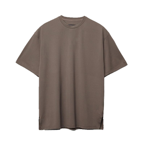 เสื้อยืดแขนสั้นสำหรับผู้ชายเสื้อผ้าลำลองคอกลมระบายอากาศผ้าคอตตอนทรงโอเวอร์ไซส์พิมพ์ลายสำหรับฤดูร้อน - Product Image 1