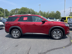 Red 2024 Nissan Pathfinder SL AWD (Pre-Owned-Excellent Condition) <b>Remote</b> Start Tow Package Leather Seats ACC Left Hand Dark - Product Image 5