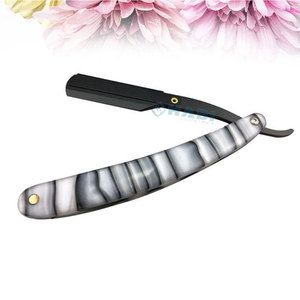 Maquinilla de afeitar recta de acero inoxidable para hombre, herramientas de peluquero, maquinilla de afeitar y cuchillas, cuchillo de afeitar plegable, soporte de maquinilla de afeitar recta - Product Image 5