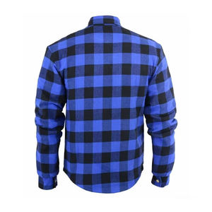 Chemise de motard en coton à carreaux anti-UV pour hommes et femmes, taille plus, renforcée en fibre d'aramide, légère, certifiée CE - Product Image 2