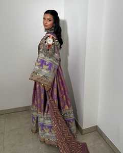 Venta caliente Gypsy Afghani borla vestido hecho a mano pesado bordado tradicional afgano Kuchi Tribal étnico vestido para mujer boda - Product Image 3