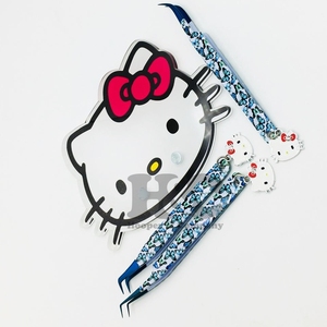 ขนตาปลอมแบบมืออาชีพแหนบคีบขนมิงค์สแตนเลสปลายเชอร์รี่ทนทานปรับแต่งโลโก้ได้ตามต้องการ - Product Image 4