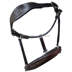Dos de cheval en cuir véritable marron havane ou noir extra fort cousu fantaisie sur mesure avec quincaillerie réglable en laiton nickel - Product Image 2