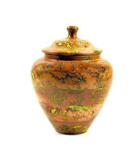 Handcrafted Lichtenberg รูปเรซิ่น Urn และไม้มะม่วงเผาศพ Urn สําหรับเถ้ามนุษย์งานศพเถ้า Urn สําหรับผู้ใหญ่ - Product Image 1