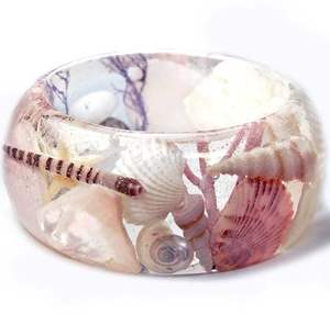 HACIENDO Joyería Resina Acrílico Pulsera Brazalete Exagerado Deslumbrante Multicolor Ancho Irregular Cuadrado Acrílico Pulseras para - Product Image 6