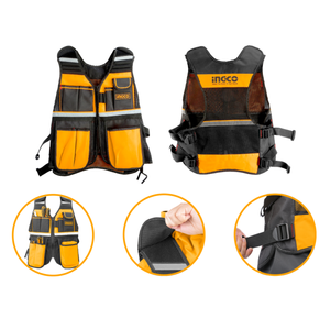 Chuyên Nghiệp Đa Năng 7-Túi Công Cụ Vest Mạnh Mẽ Và Thực Tế Phản Quang An Toàn Quần Áo - Product Image 3