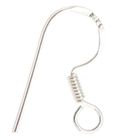 Fil d'oreille plat incurvé en argent sterling pour la fabrication de bijoux en ligne