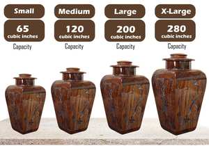 Lightning Strokes Wooden <b>Urn</b> for Human Ashes <b>pet</b> Cremation <b>Urns</b> for Funeral Memorial Keepsake <b>Urn</b> with Threaded Lid - Product Image 6