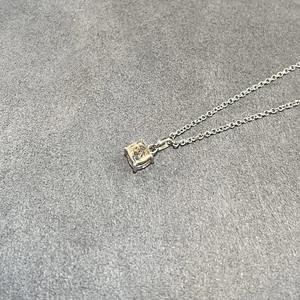 Collar con Colgante Solitario de Diamante Cultivado en Laboratorio VVS, con Base de Oro Sólido de 14k, Joyería Minimalista a Bajo Precio - Product Image 6