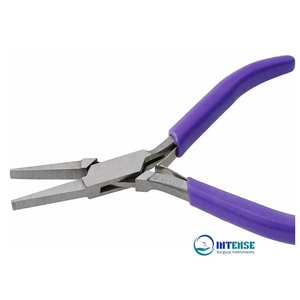 Herramienta de Acero Inoxidable con Mango Morado y Doble Resorte para la Creación de Joyas: Pulseras, Pendientes y Collares - Product Image 1