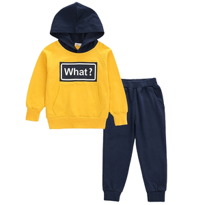 Conjuntos de Ropa Casual de Algodón 100% para Niños, Otoño, Trajes Deportivos Personalizados para Niños - Product Image 1