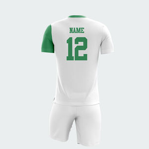 Bajo MOQ Uniformes de fútbol hechos a medida Impresión personalizada Logo Team Wear Soccer Jersey y Shorts Set para la venta - Product Image 5