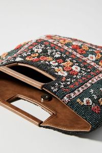 Bohemian Style Embroidery <b>Pearl</b> Zipper Evening Clutch <b>Bags</b> Fancy Design Handmade Lining Wholesale - Product Image 4