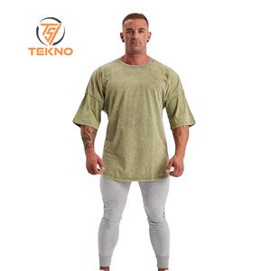 เสื้อยืดคอกลมแขนยาวสำหรับผู้ชายเสื้อยืดคอกลม220Gsm ไหล่ปล่อยชายทรงโอเวอร์ไซส์ทำจากผ้าฝ้าย100% ออกแบบได้ตามต้องการ - Product Image 1