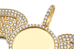 Pendentif unisexe à mémoire glacée en argent 925 personnalisé avec diamant Moissanite Hip Hop Street Fashion Bijoux d'artiste personnalisés en alliage - Product Image 5