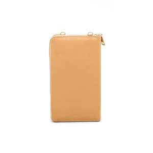 Beige P70794 Casual <b>Makeup</b> <b>Bag</b> Fashionable PU Foldable Travel Cosmetic Case with Zipper Closure Letter Pattern - Product Image 1