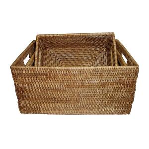 Customized Sizes Rattan <b>Basket</b> Set Of Four High Quality Designer <b>Basket</b> Round Shape Fancy Wholesale Rattan <b>Basket</b> - Product Image 5