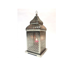 Linterna de hierro y vidrio de Metal hecha a mano, vajilla de diseño de lujo, decoración de boda interior, linterna de hierro de la India - Product Image 6