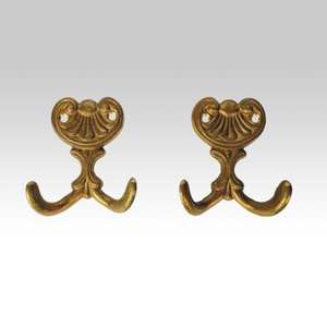 Crochets muraux en laiton au design antique attrayant pour la décoration intérieure élégante crochets muraux finis polis dorés - Product Image 2