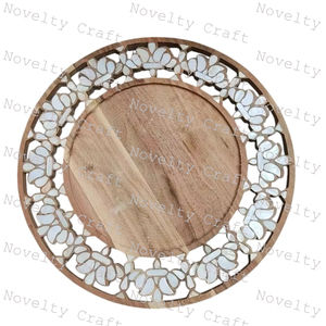 Plateaux de service en bois écologiques faits à la main pour hôtels restaurants cuisine sous-verres plats et assiettes - Product Image 2