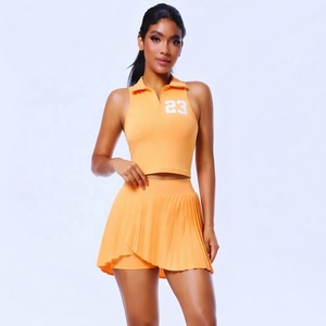 Hot Selling Solid Blank Activewear Women Skirts Customised Tennis and <b>Badminton</b> Uniform - Product Image 1