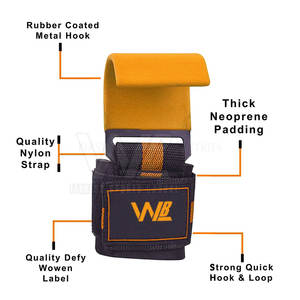 Ganchos de Neopreno para Levantamiento de Pesas Hechos a Medida 2026, Alta Calidad, Resistentes, Antideslizantes, de Secado Rápido y Transpirables, WEIGHT LIFTING BEAST - Product Image 4