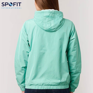 Veste coupe-vent imperméable légère et isolante pour femme avec broderie et motif imprimé, fermeture éclair - Product Image 3