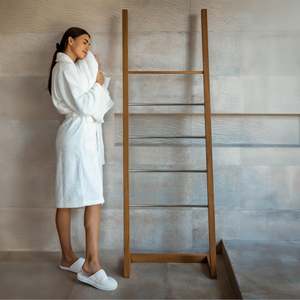Luxury Organic <b>Bathrobe</b> and Slipper Set-Premium Bath Sets for <b>Men</b> and Women - Product Image 3