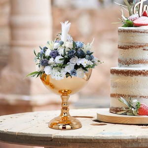 Hermoso diseño jarrón de Metal elegante decoración del hogar centro de mesa perfecto para bodas eventos sala de estar Oficina o exhibición de Hotel - Product Image 4