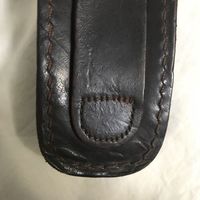 Étui en cuir véritable vintage fait main, cousu à la main, finition de haute qualité, étui en cuir portable pour couteaux