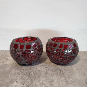 Portavelas de Mosaico Multicolor Hechos a Mano, Frascos de Vidrio Cilíndricos con Tamaño Personalizado para Hogar, Jardín, Navidad y Bodas - Product Image 4