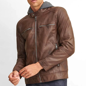 Chaqueta de Cuero Premium para Hombre OEM, Invierno, Impermeable, Cortavientos, Alta Calidad, Moderna, Suave, Transpirable, de Cuero Vacuno - Product Image 6