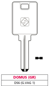 Llave Punzonada de Latón Ds6 (g. Vag 1) Domus (gr) - Product Image 1