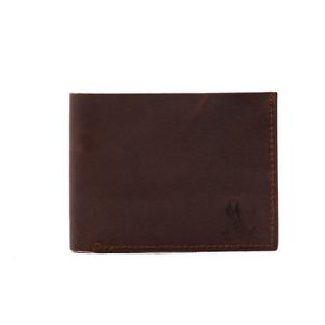 Cartera Unisex de Gran Capacidad, Cuero Genuino Ecológico, Tecnología de Bloqueo RFID, Cierre Abierto, Corta, Color Chocolate - Product Image 3