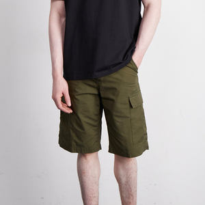 Pantalones cortos Cargo duraderos y cómodos para hombre Patrón sólido Moda para exteriores con mezcla de tela flexible - Product Image 5