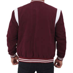 Men's Custom Wool Varsity <b>Jacket</b> Leather Sleeves Stand Collar Pakistan Manufacturer's Wholesale Winter Letterman Baseball <b>Jacket</b> - Product Image 3