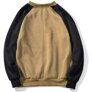 OEM Sweat-shirt polaire surdimensionné de haute qualité taille XS à manches longues vêtements d'hiver épais col en O personnalisé solide teint en plaine - Product Image 1