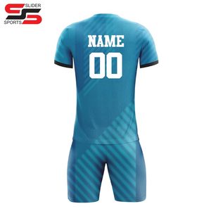 ชุดฟุตบอลสำหรับผู้ชายชุดฟุตบอลชุดเครื่องแบบทีมฟุตบอลชุดฟุตบอลแบบซับลิเมชัน - Product Image 4