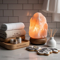 Lampe de sel de l'Himalaya biologique naturelle écologique de qualité supérieure, 8-10 kg, faite à la main, décoration d'intérieur, personnalisée, fleur, amour, Feng Shui