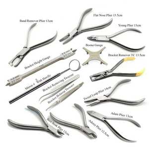 Kit de Instrumentos de Ortodoncia, Alicates para Arcos de Brackets, Pinzas, Calibrador, Herramientas Quirúrgicas Dentales de Metal, Manual - Product Image 5