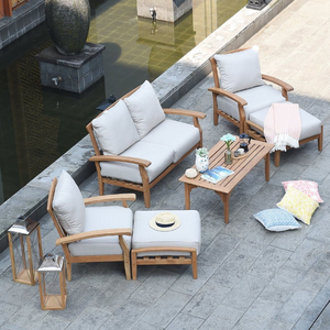 ENSEMBLE DE MEUBLES DE PATIO CANAPÉ BOIS DE TECK EXTÉRIEUR FABRIQUÉ EN INDONÉSIE - Product Image 1