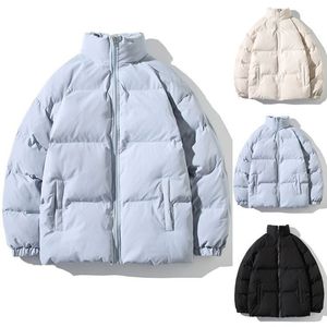 Chaqueta acolchada brillante para hombre, cortavientos de invierno con relleno de burbujas con capucha negra gruesa, servicio OEM, novedad de 2025 - Product Image 1