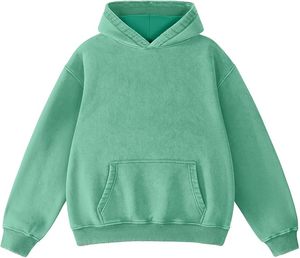 Womens <b>Oversized</b> Acid Washed Hoodie Pullover Loose Fit Streetwear <b>Vintage</b> Casual Hoodie Heavyweight Cotton <b>Sweatshirt</b> - Product Image 2