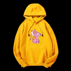 Slim Fit Algodón Poliéster Mujeres Sudaderas con capucha Stitch Hoodies Colaboración Pareja Traje Super Popular Moda Chaqueta Casual - Product Image 2