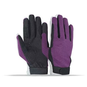 Gants de moto en textile vert personnalisés 2026 avec fermeture auto-agrippante pour homme, coupe régulière, couleur unie 2026 - Product Image 2