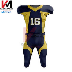 Camisetas y pantalones de fútbol americano cosidos en la parte superior para niños, uniformes, ropa deportiva de sublimación personalizada para niños, diseño OEM al por mayor - Product Image 2