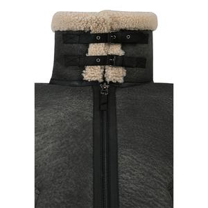 Hommes de B3 Bomber en peau de Mouton En Cuir Veste En Peau de Mouton Cru Style Hiver Chaud En Fausse Fourrure Veste - Product Image 3