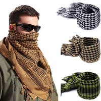 Écharpe d'hiver décontractée, respirante, coupe-vent et anti-poussière, en jersey 100 % coton de haute qualité, style shemagh/turban arabe, nouvelle collection